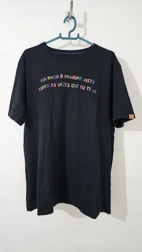 Camisa Preta Algodão Damyller