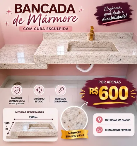Balcao de mármore