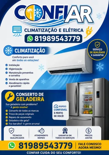 Conserto de geladeira e ar condicionado 