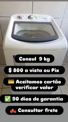 Vendo lavadora Consul 9 kg