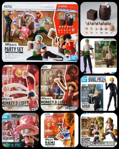 S.H.Figuarts - One Piece PACK Set x08 - Bandai - NOVOS