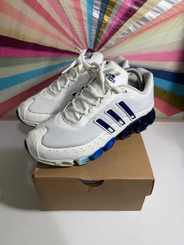 Adidas Megaride Cloud White Dark Blue Royal Blue