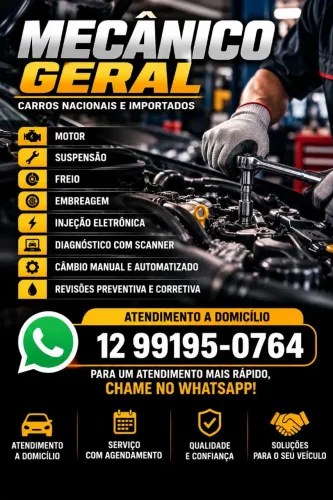 MECÂNICO EM GERAL ATENDIMENTO A DOMICÍLIO *