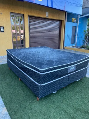 Cama box Casal QUEEN GAZIN COM COLCHÃO E BASE - Entrego!