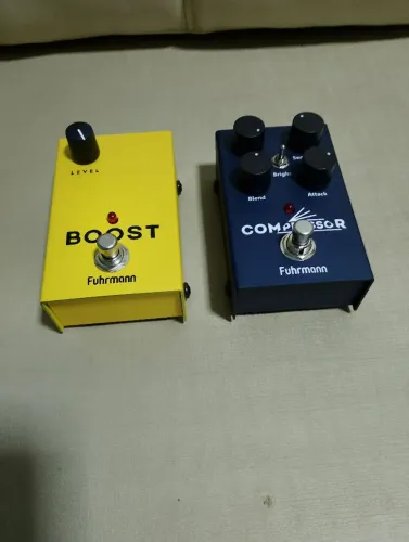 COMBO DE PEDAIS BOOST & COMPRESSOR DA FUHRMANN (NOVO - CAIXA ABERTA)