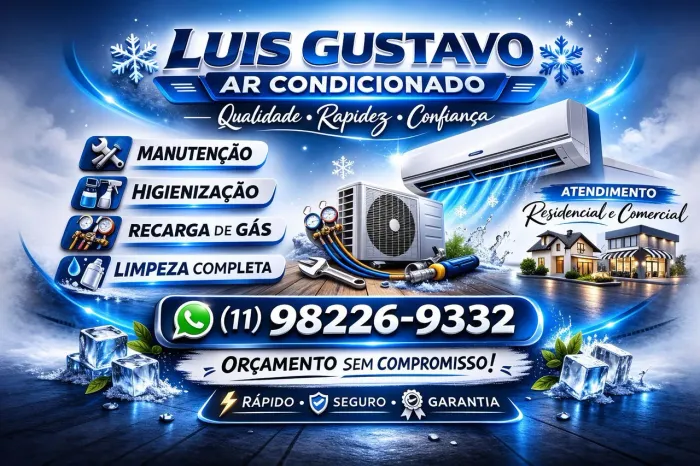 Manutenção e a higienização e limpeza de ar condicionado split