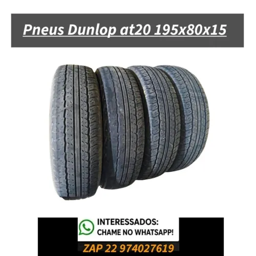 4 pneus Dunlop 195x80x15