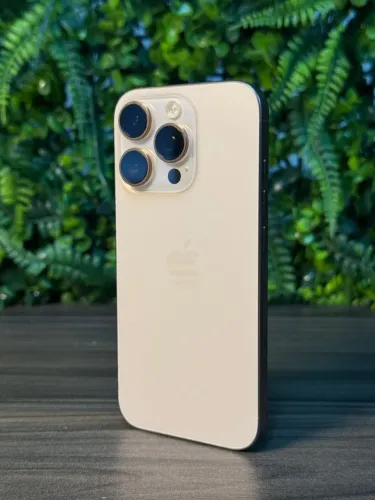 IPHONE 16 PRO 128GB TITÂNIO DESERTO IMPECÁVEL 3 MESES DE GARANTIA 
