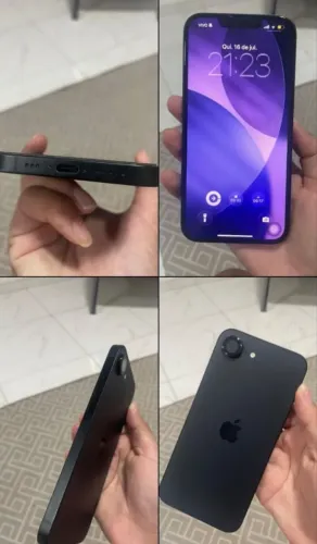 iPhone 16e novinho, sem marcas de uso. Acompanha caixa+nota fiscal. Aceito cartão.