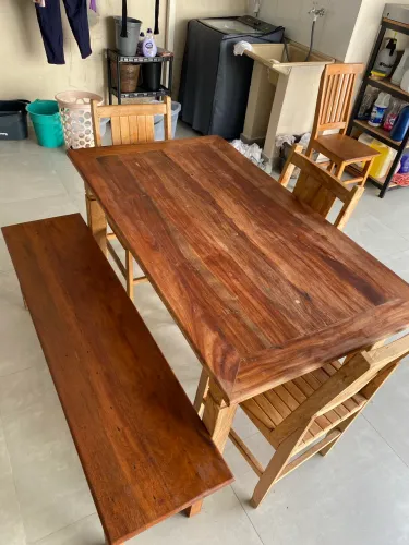 Mesa cozinha/área gourmet de madeira