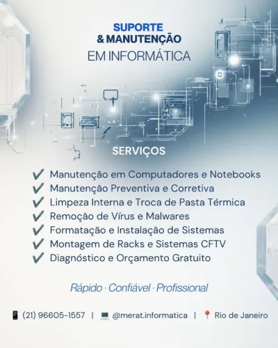 Manutenção de computadores e notebooks