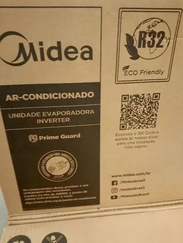 Ar condicionado Midea 9000 BTUs completo nota fiscal garantia