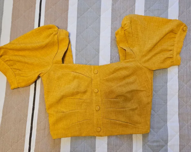 Conjunto de linho - calça e croped