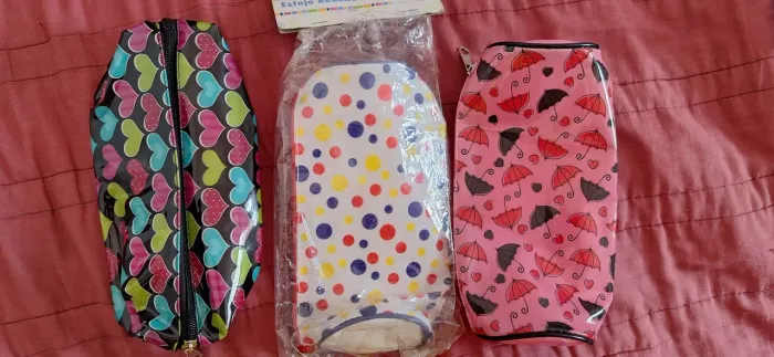 Estojo redondo PVC fashion