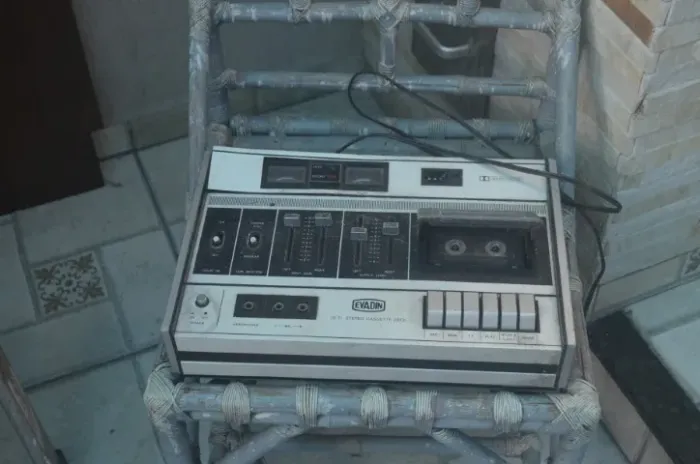 tape deck estéreo vintage Evadin, modelo TD-7216
