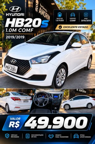 Hyundai HB20S C.plus/c.style1.0 Flex 12V Mec. 4P 2019