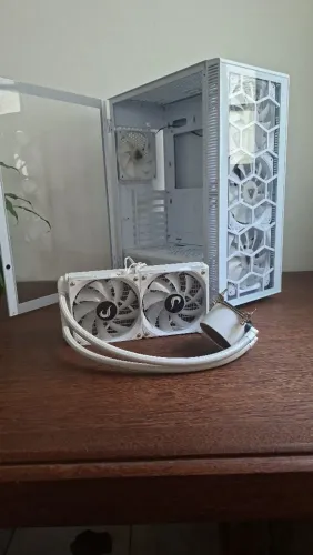 Gabinete Montech X3 Glass e Water Cooler Rise Mode RGB