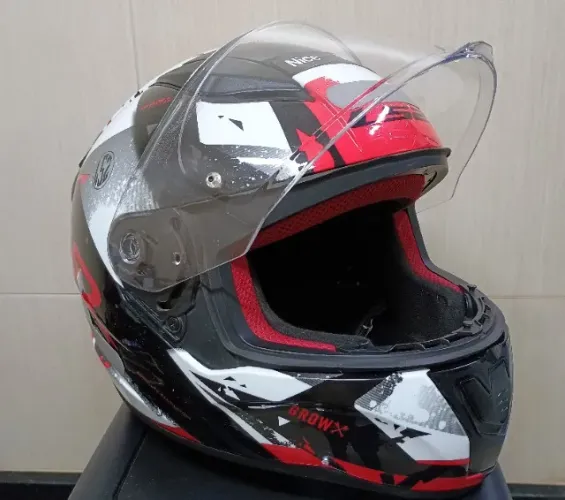 Capacete Ls2 Rapid Grow Preto/Vermelho XXL e Brinde