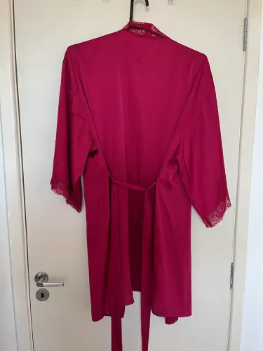 robe de dormir forever 21 vinho com renda