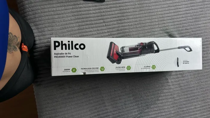 Aspirador de Pó Vertical Philco Power Clean PAS4000V - 2000W
