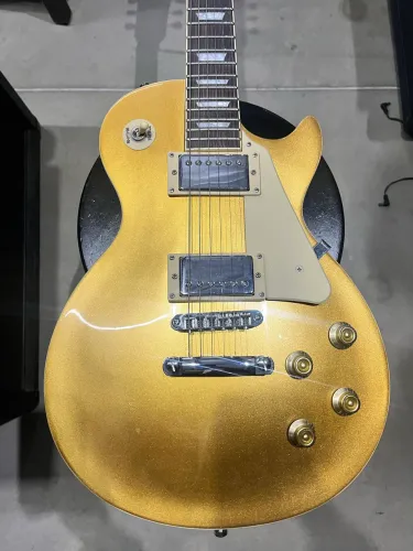 Guitarra Michael Les Paul Dourada Braço colado 