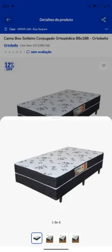 CAMA BOX SOLTEIRO ORTOPÉDICA