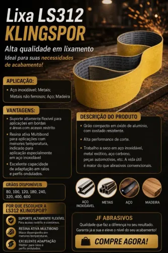 JF.Abrasivos Fornecedor de cintas de lixas.