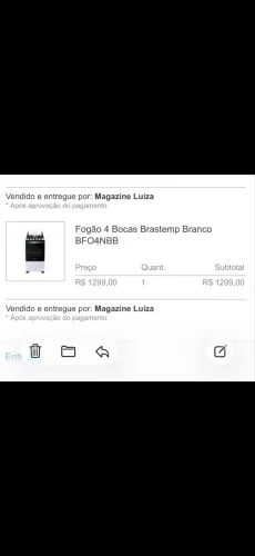 Fogão 4 Bocas Brastemp Novo!!!