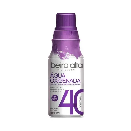 Água Oxigenada Lanolina Cremosa Beira Alta 900ml 40 Volumes