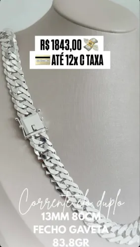 CORRENTE ELO DUPLO 13MM