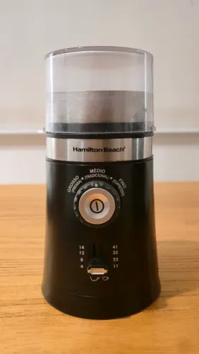 Moedor de Café Elétrico Hamilton Beach Inox 150W 110V