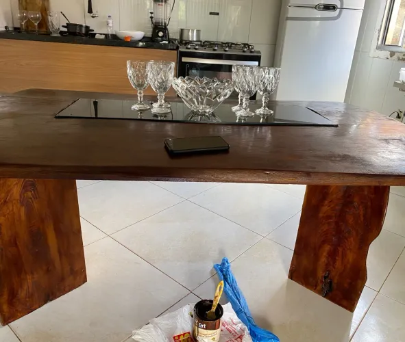 Mesa cedro/ maciça 1200$
