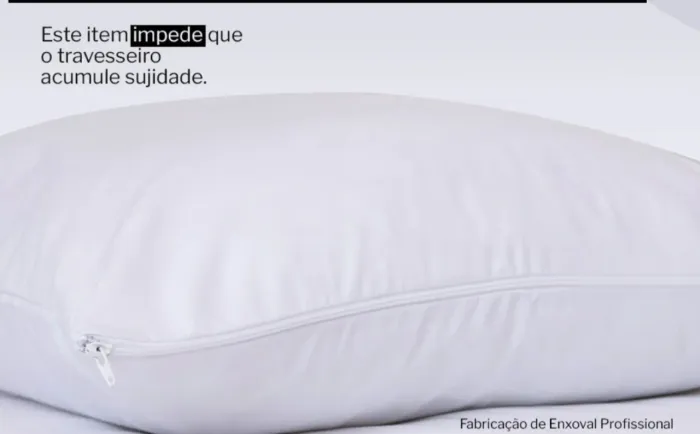 Capa de proteção para travesseiro 