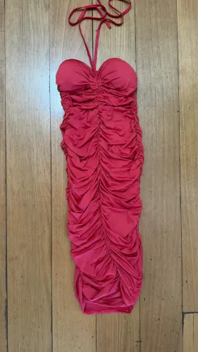 Vestido mídi drapeado - único 