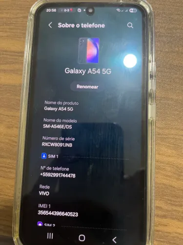 Galaxy A54 5G - 256GB - 8GB RAM - Ótimo estado