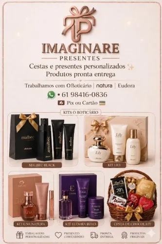 Produtos eudora, boticário e natura