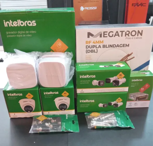Kit completo Intelbras com 4 câmeras full hd novo com 1 ano de garantia 
