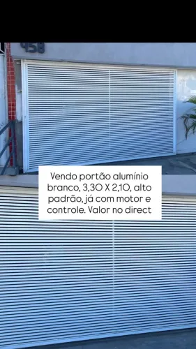 PORTÃO - JÁ COM MOTOR E CONTROLE