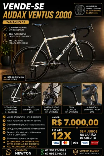 Bicicleta Audax ventus 2000 TAM.57