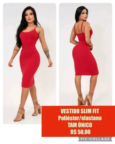 Vestido Elegante Ana Ruga vermelho