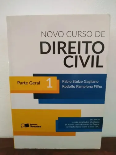 Novo Curso De Direito Civil - Parte Geral 1 - Pablo Stolze - 18ª Edição - 2016 (Usado)
