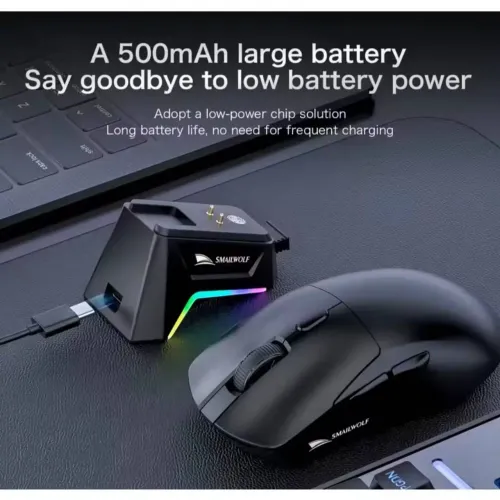 Mouse Gamer Sem Fio Smailwolf M3 Tri Mode
