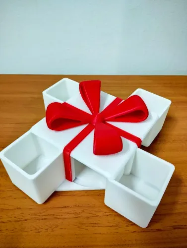 Caixa Presente Criativa Articulada Porta Joias Impressão 3d