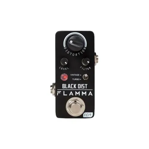 Pedal Flamma Black distortion (Pedal com 2 modos sendo: RAT Vintage e RAT Turbo)