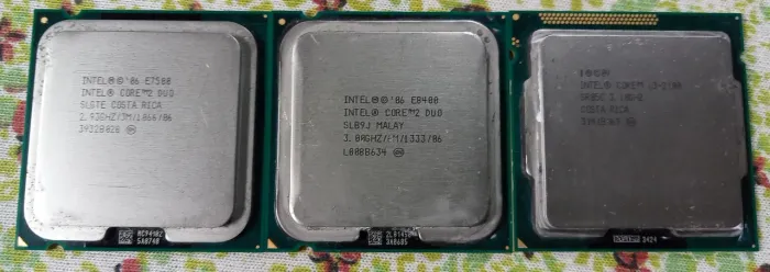 Processadores Intel - Core 2 Duo E7500, E8400, I3 2100