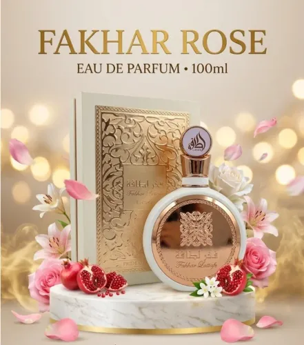 Perfume árabe Fakhar Rose da Lattafa 100ml lacrado pronta entrega