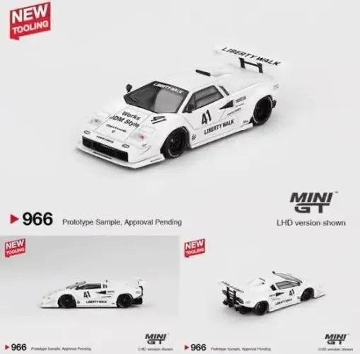 Mini Gt 966 Lamborghini Countach LB-WORKS 2024 Tokyo Auto Salon