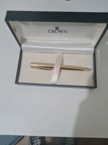 Caneta Crown presidente dourada 
