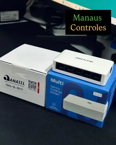 Switch de Rede Internet 5 Portas RJ45 1000 Mbps - Entregamos