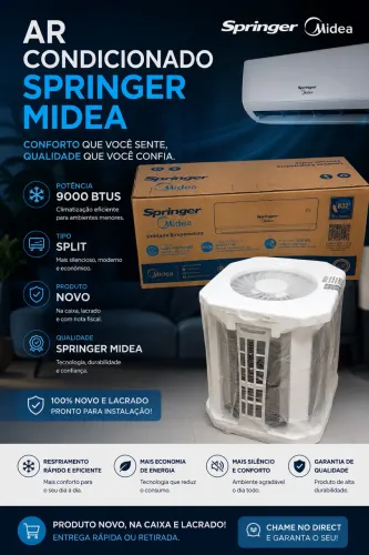 Ar Condicionado Midea Springer 9000 BTUs